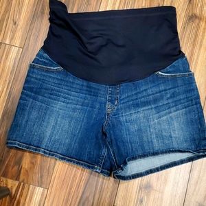 MATERNITY Dark Blue Denim shorts